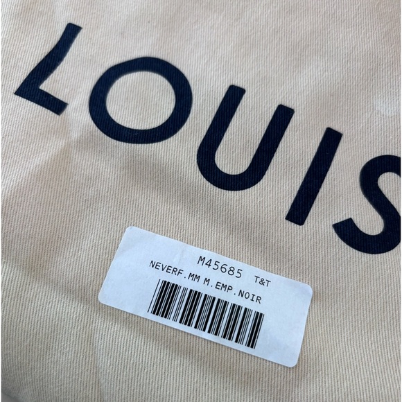 New Louis‎ Vuitton Neverfull MM Monogram Empreinte Noir Black Leather - Picture 8 of 16